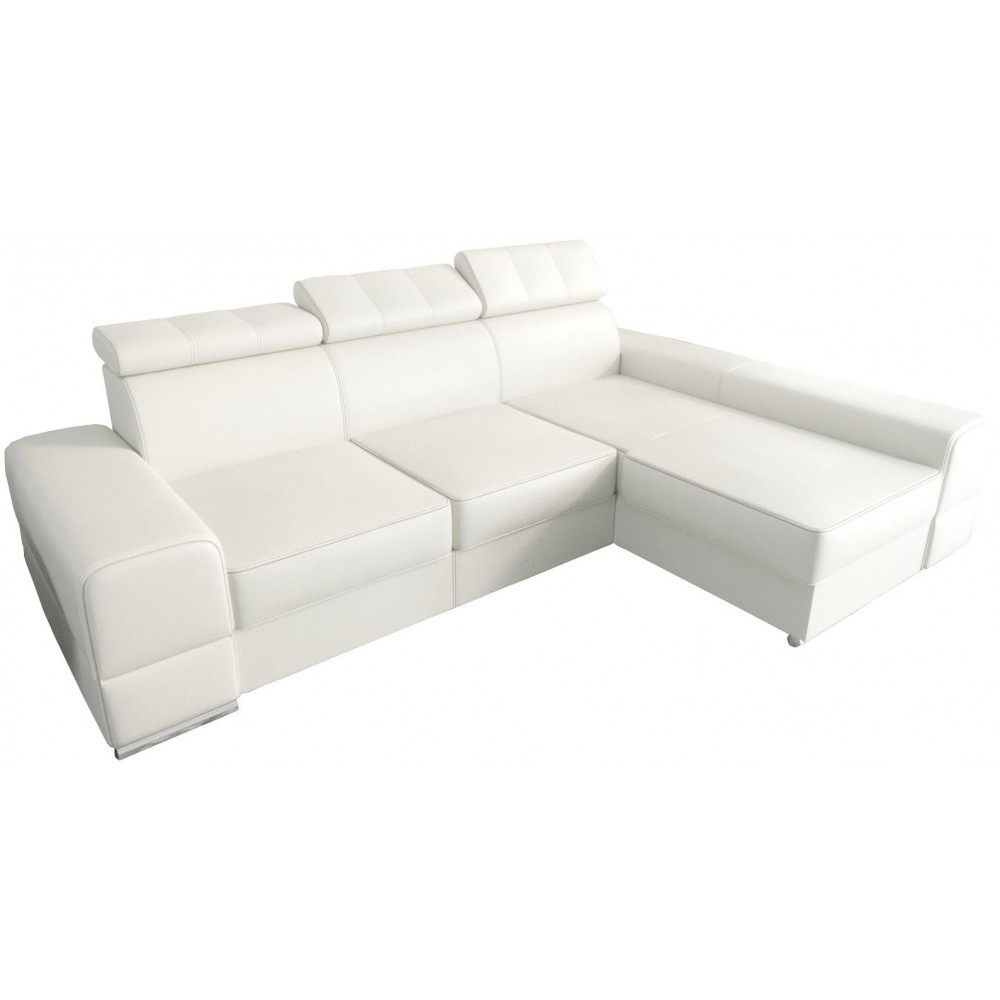 Γωνιακός Καναπές Dren Eco LTHR -Leuko-Δεξιά