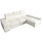 Γωνιακός Καναπές Dren Eco LTHR -Leuko-Δεξιά