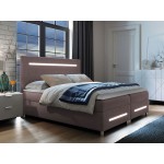 Επενδυμένο κρεβάτι Enter-Gkri Skouro-140 x 200