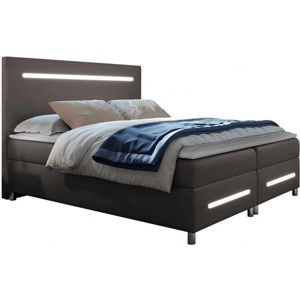 Επενδυμένο κρεβάτι Enter-Gkri Skouro-140 x 200