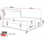 Επενδυμένο κρεβάτι Enter-Kafe-180 x 200