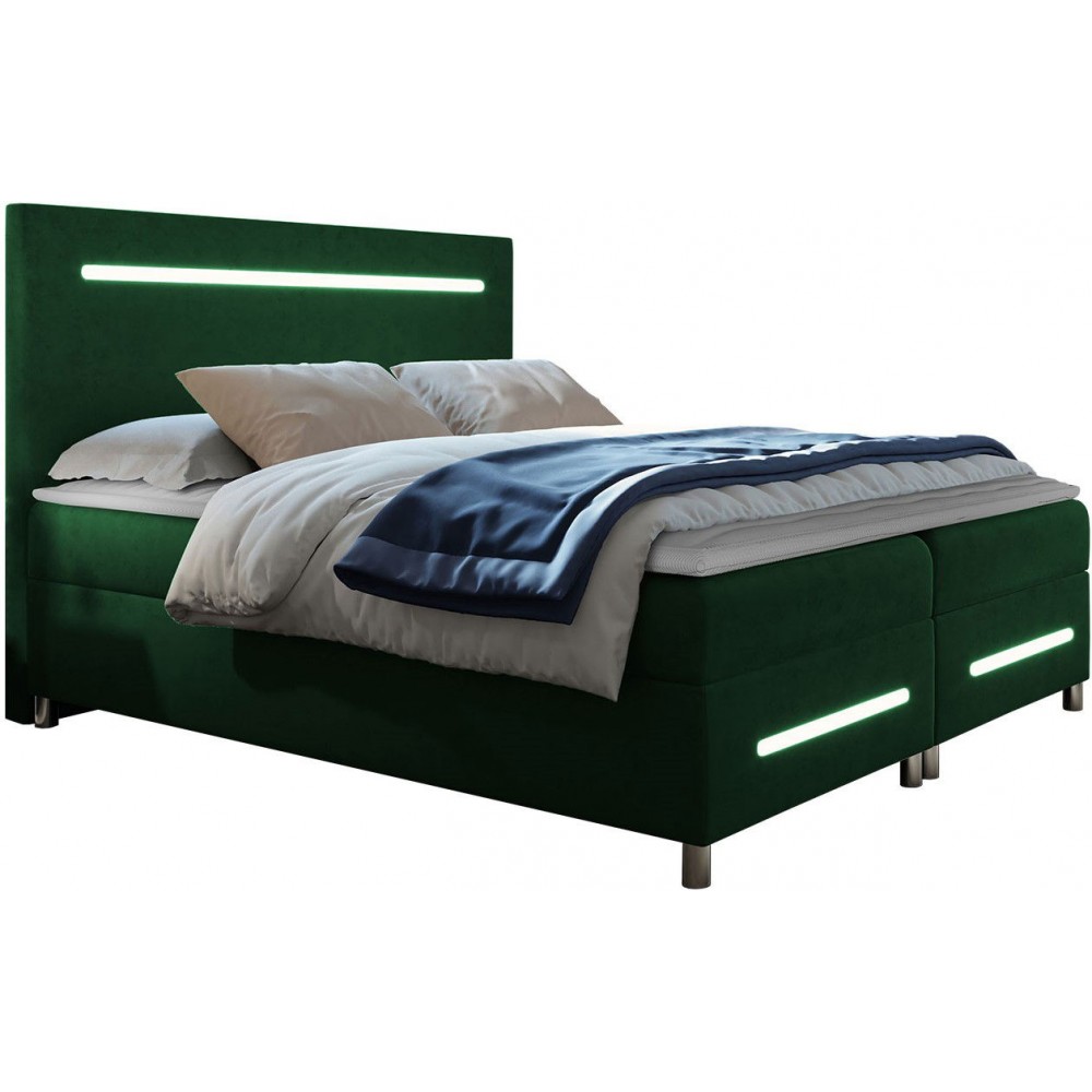 Επενδυμένο κρεβάτι Enter-Prasino-140 x 200