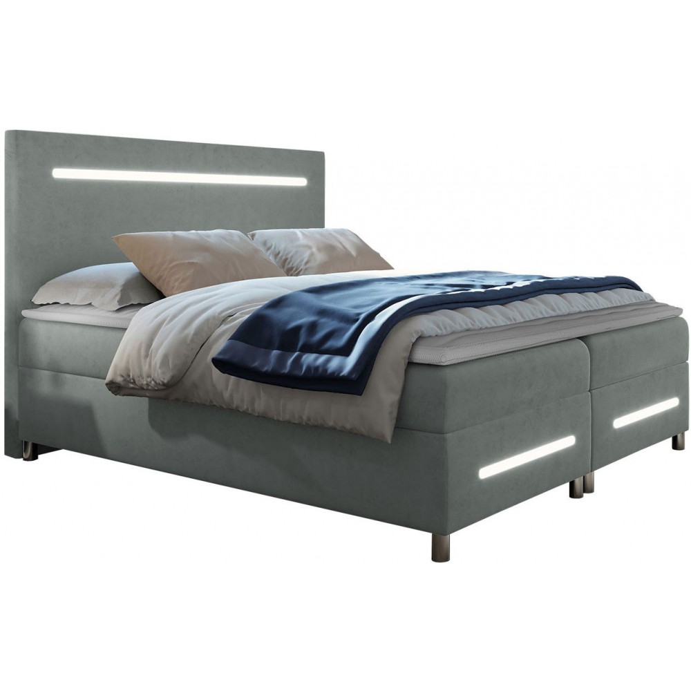 Επενδυμένο κρεβάτι Enter-Gkri-180 x 200