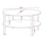 Τραπεζάκι σαλονιού Sigma B 85x80x42