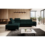 Γωνιακός καναπές Cacao-Kyparissi-Αριστερή