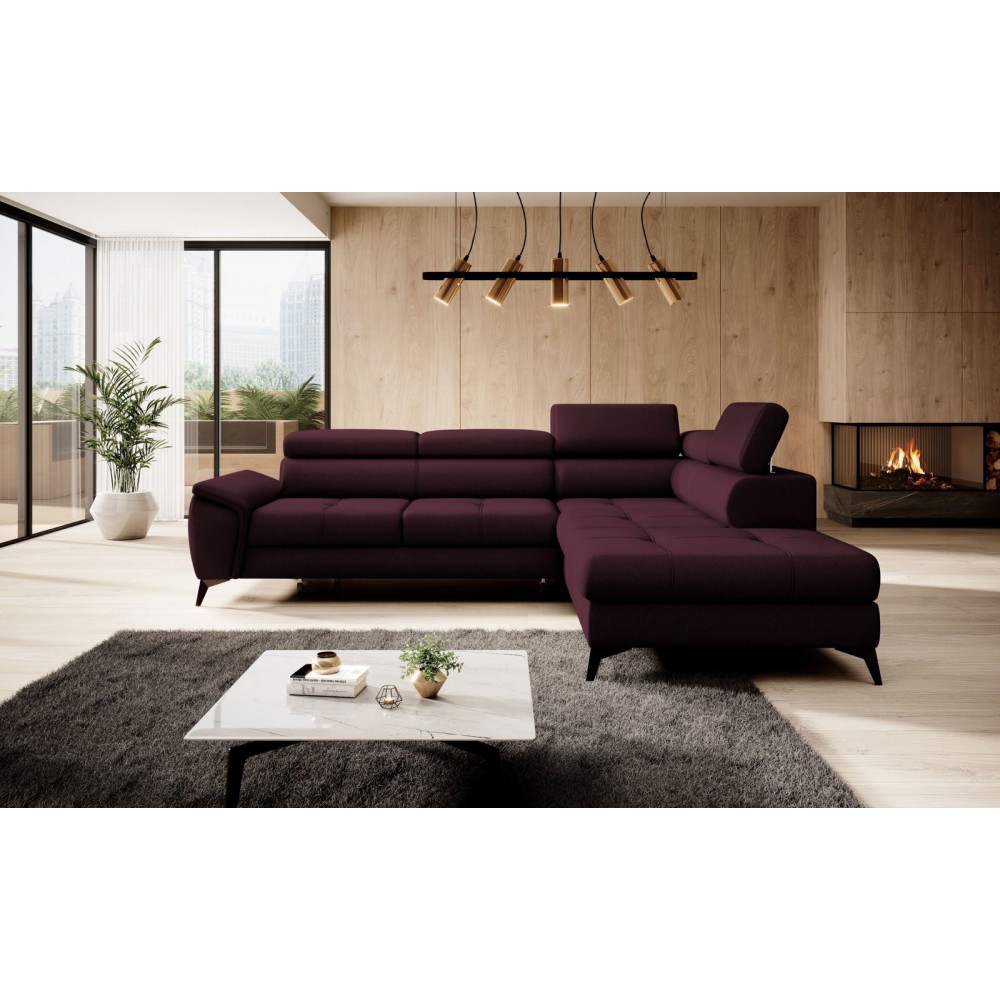 Γωνιακός καναπές Cacao-Mporntw-Δεξιά