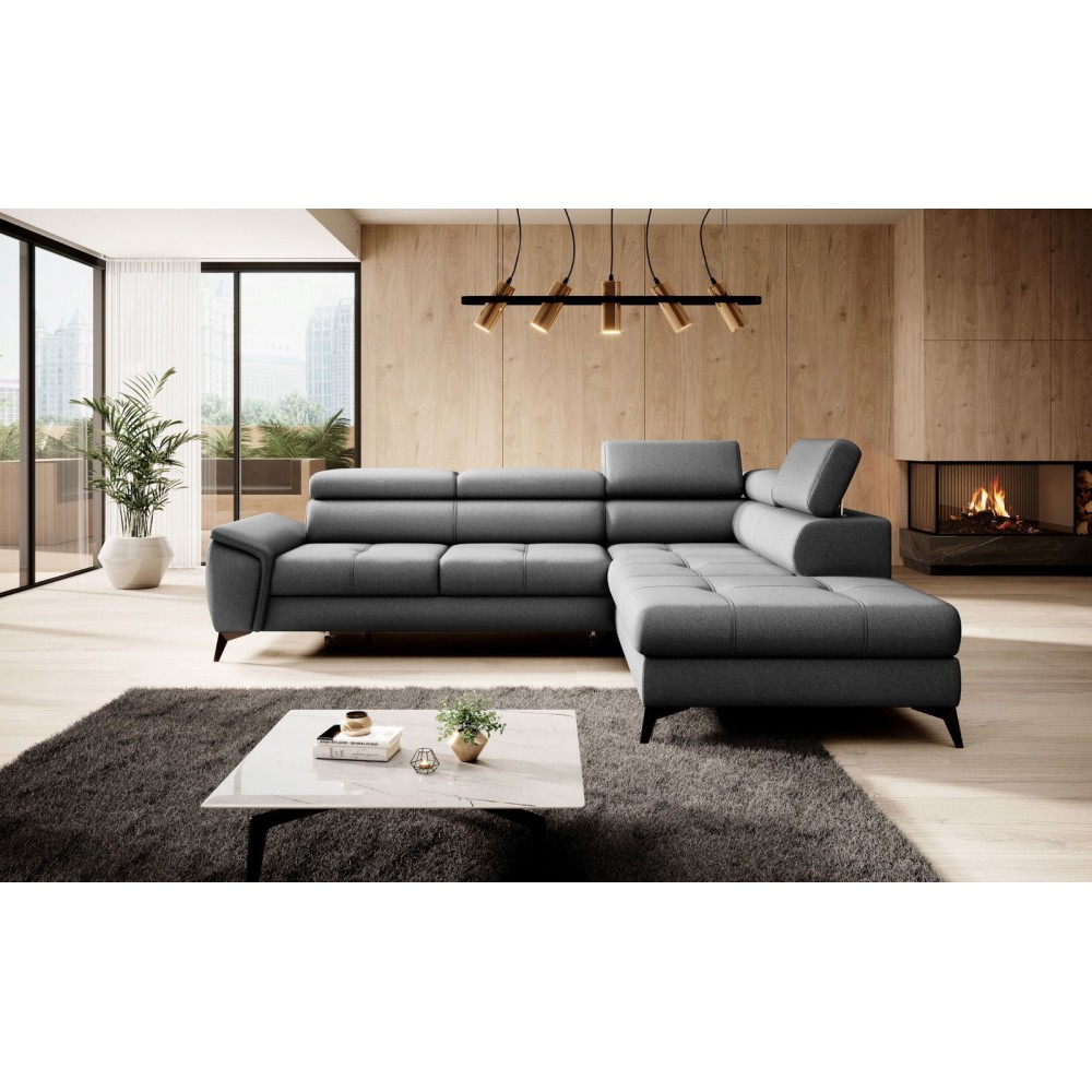 Γωνιακός καναπές Cacao-Gkri-Δεξιά