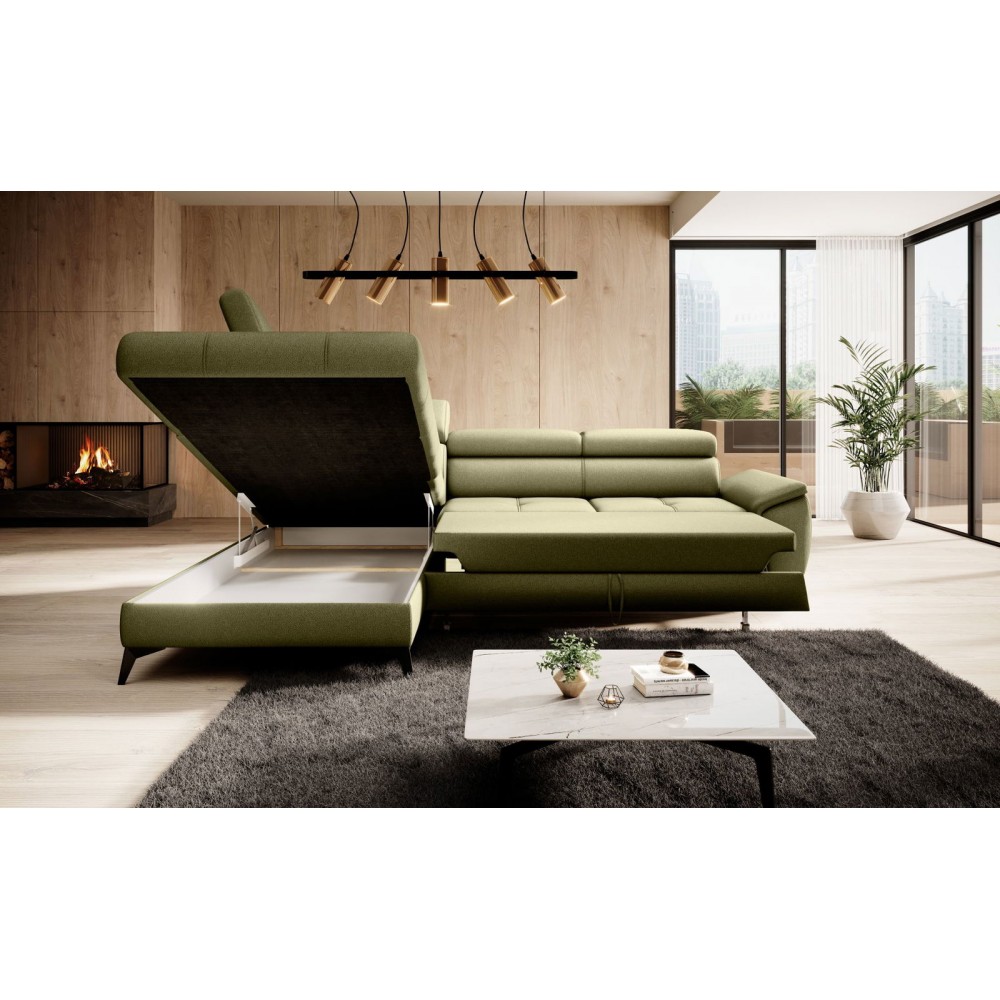 Γωνιακός καναπές Cacao-Gkri-Δεξιά