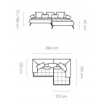 Γωνιακός καναπές Solido Mini-Mple-Δεξιά