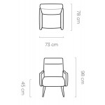 Πολυθρόνα Rocks-Moustardi