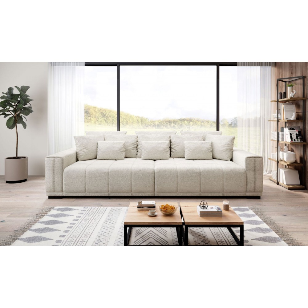 Καναπές Dimelo τριθέσιος-Ekrou