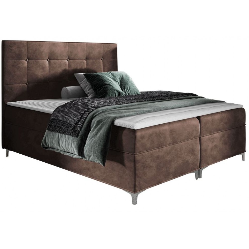 Επενδυμένο κρεβάτι Snake-Kafe-140 x 200