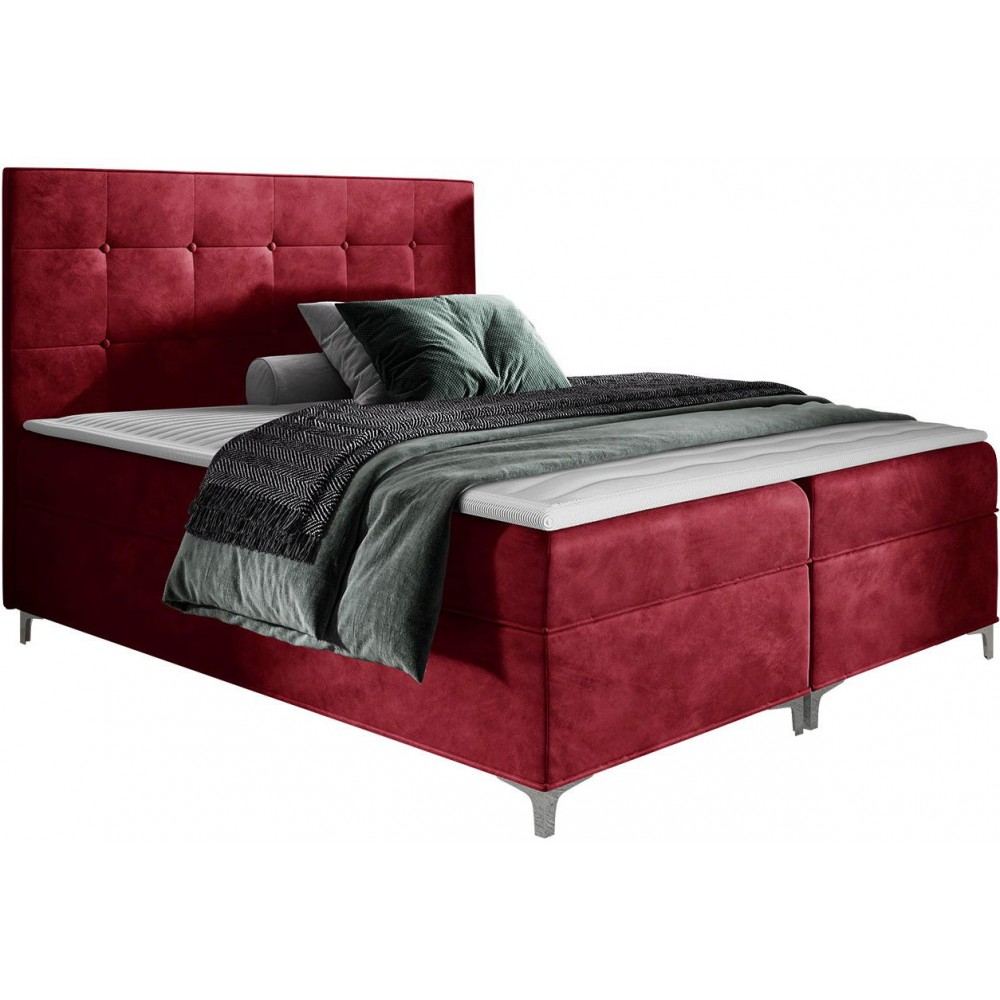 Επενδυμένο κρεβάτι Snake-Kokkino-200 x 200