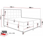 Επενδυμένο κρεβάτι Snake-Gkri-120 x 200