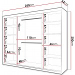 Ντουλάπα συρόμενη Riflo με καθρέπτη