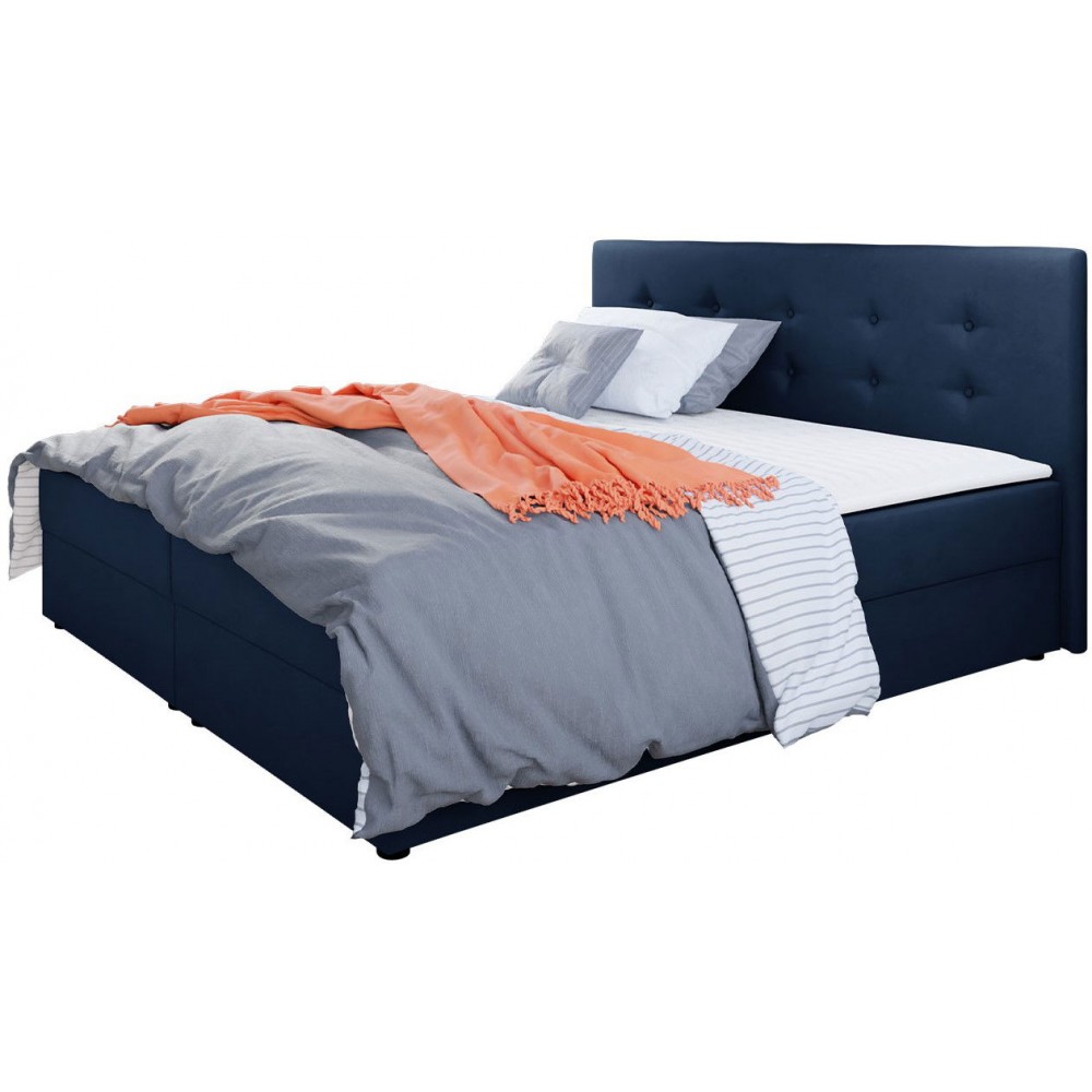 Επενδυμένο κρεβάτι Fado I με στρώμα και ανώστρωμα-Mple-160 x 200