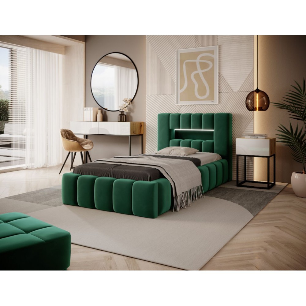 Επενδυμένο κρεβάτι Mercy mini 108x234x92
