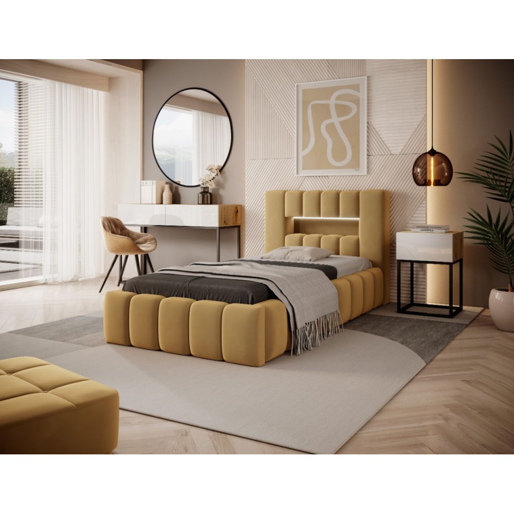 Επενδυμένο κρεβάτι Mercy mini 108x234x92