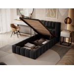 Επενδυμένο κρεβάτι Mercy mini 108x234x92