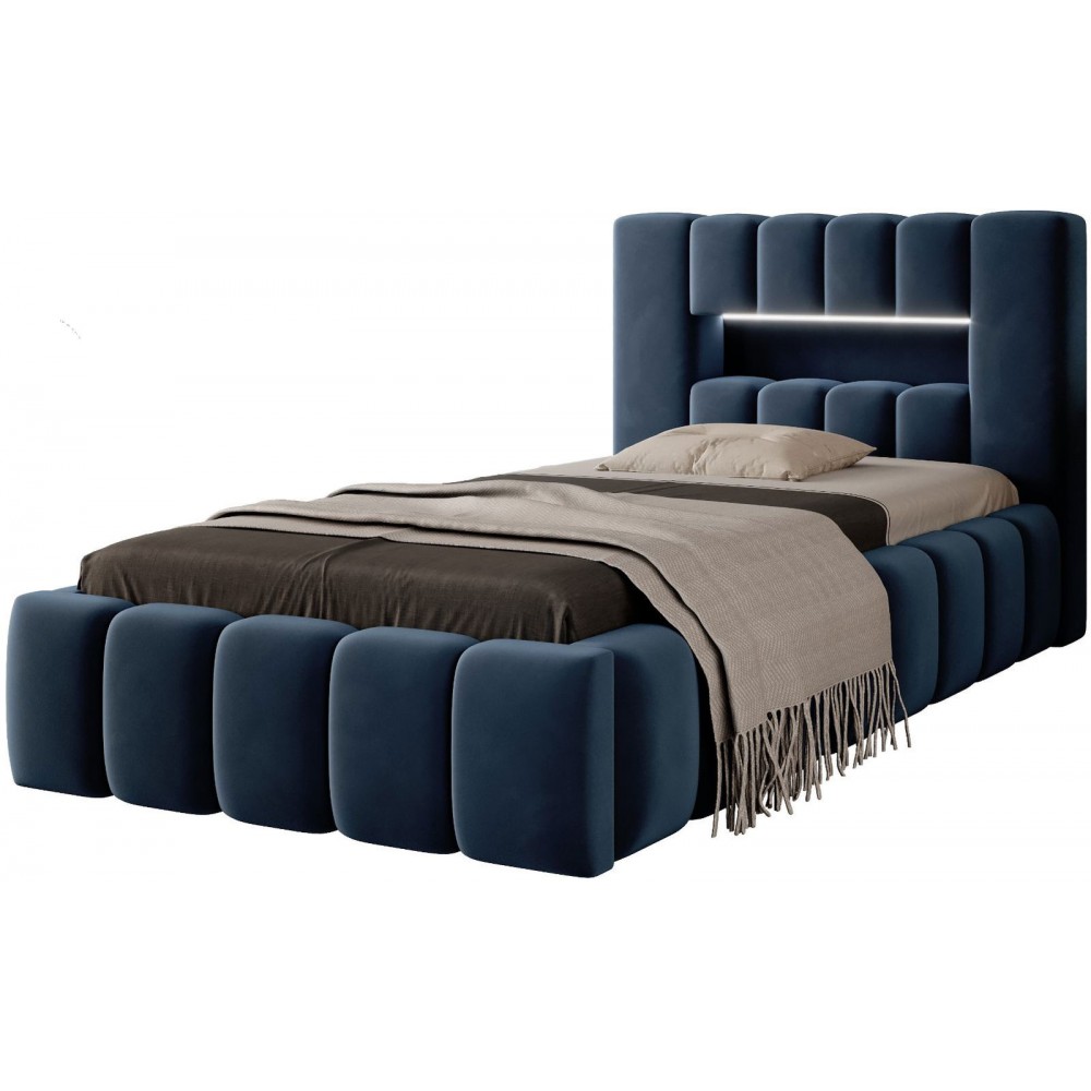 Επενδυμένο κρεβάτι Mercy mini-Mple-90 x 200