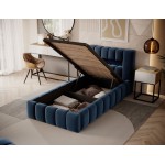 Επενδυμένο κρεβάτι Mercy mini-Mple-90 x 200