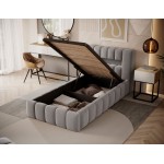 Επενδυμένο κρεβάτι Mercy mini-Gkri-90 x 200