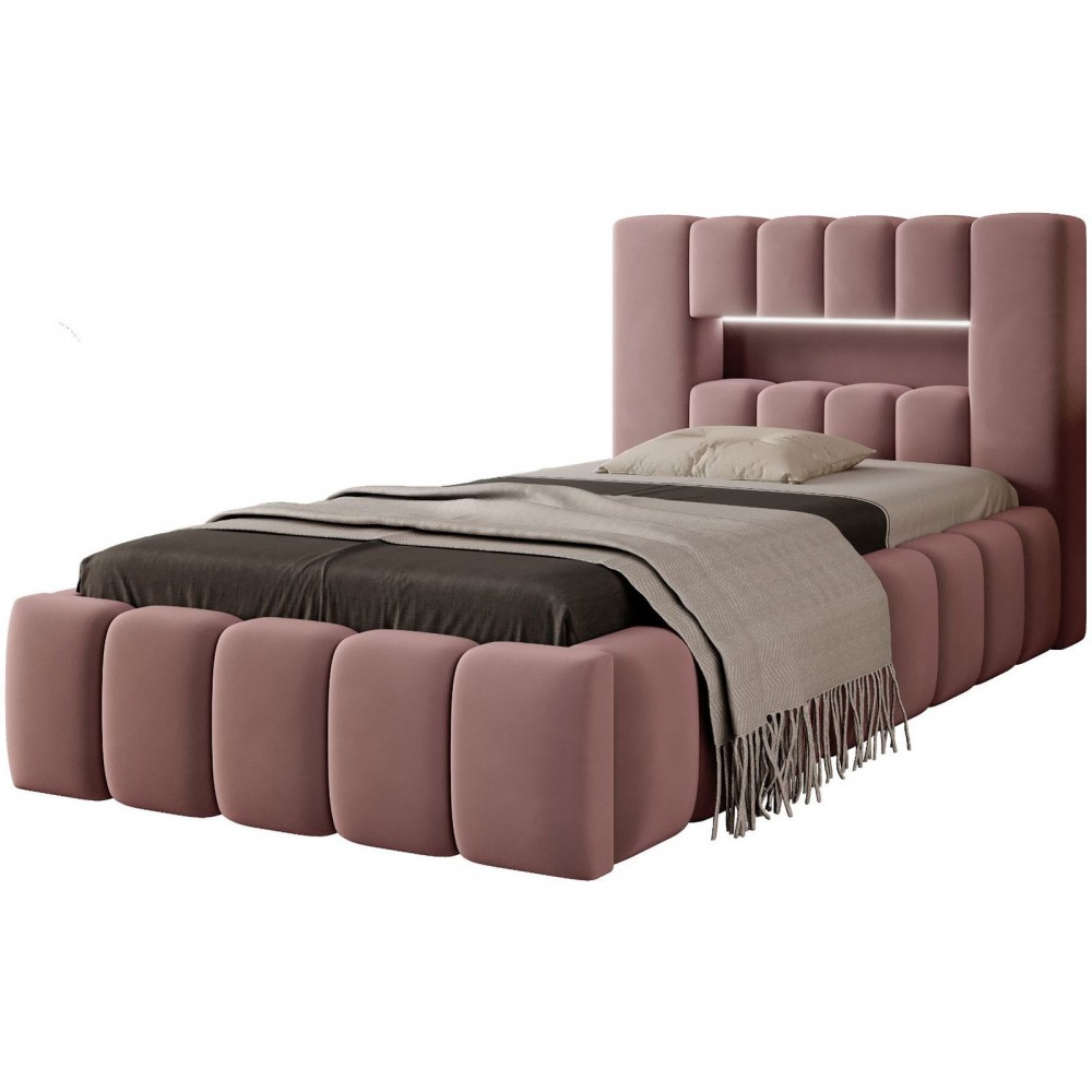 Επενδυμένο κρεβάτι Mercy mini-Roz-90 x 200