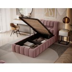 Επενδυμένο κρεβάτι Mercy mini-Roz-90 x 200