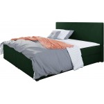 Επενδυμένο κρεβάτι Fado IV με στρώμα και ανώστρωμα-Prasino-180 x 200