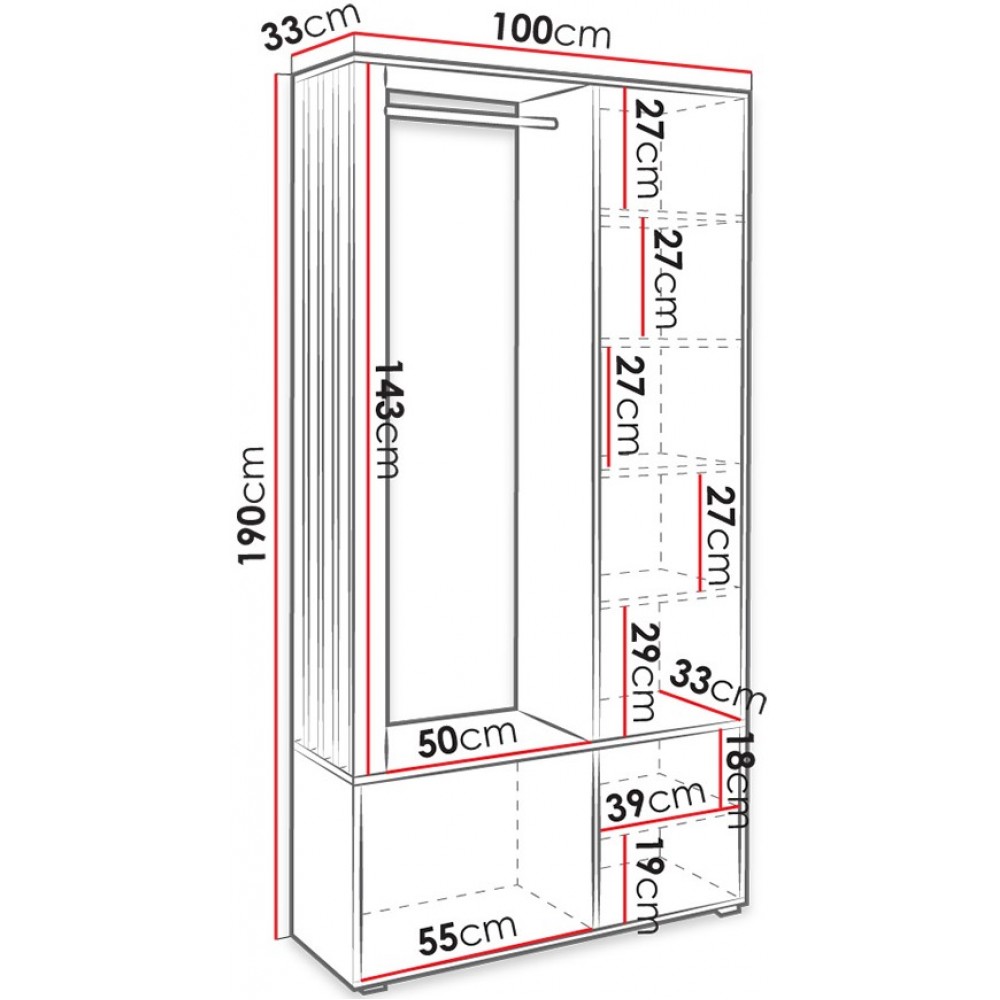 Γκαρνταρόμπα Milo-Leuko-Mauro