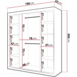 Ντουλάπα συρόμενη 180 Ramiro 2 180x62x200