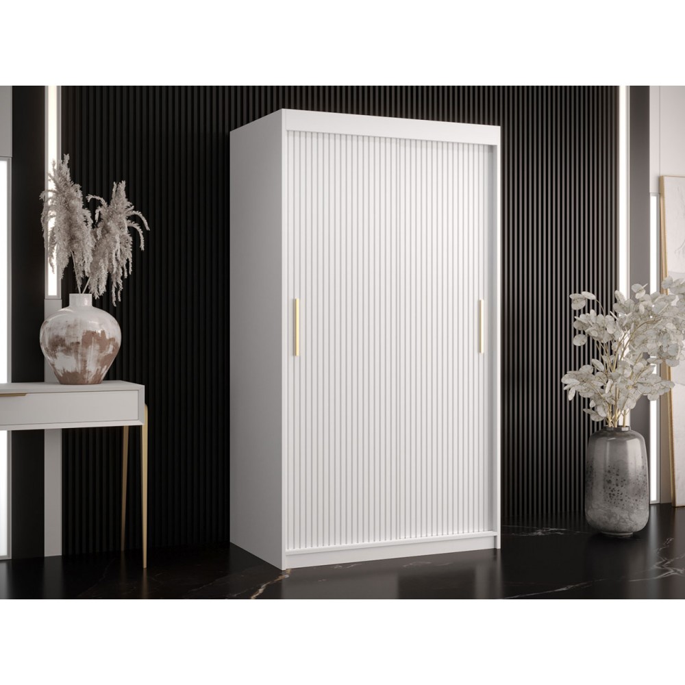 Ντουλάπα συρόμενη 100 Riflo Slim 1-Leuko