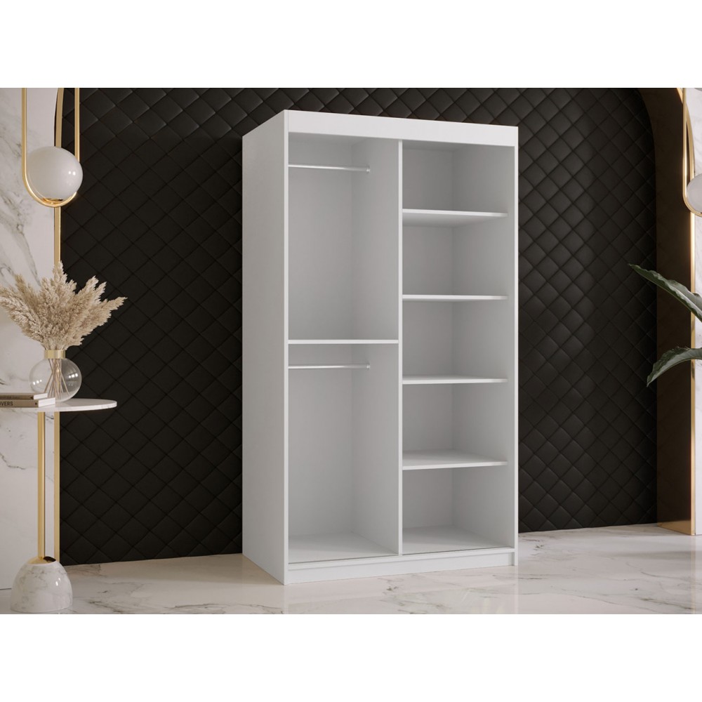 Ντουλάπα συρόμενη 100 Riflo Slim 2-Leuko