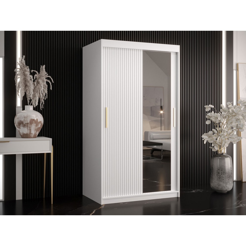 Ντουλάπα συρόμενη 100 Riflo Slim 2-Leuko