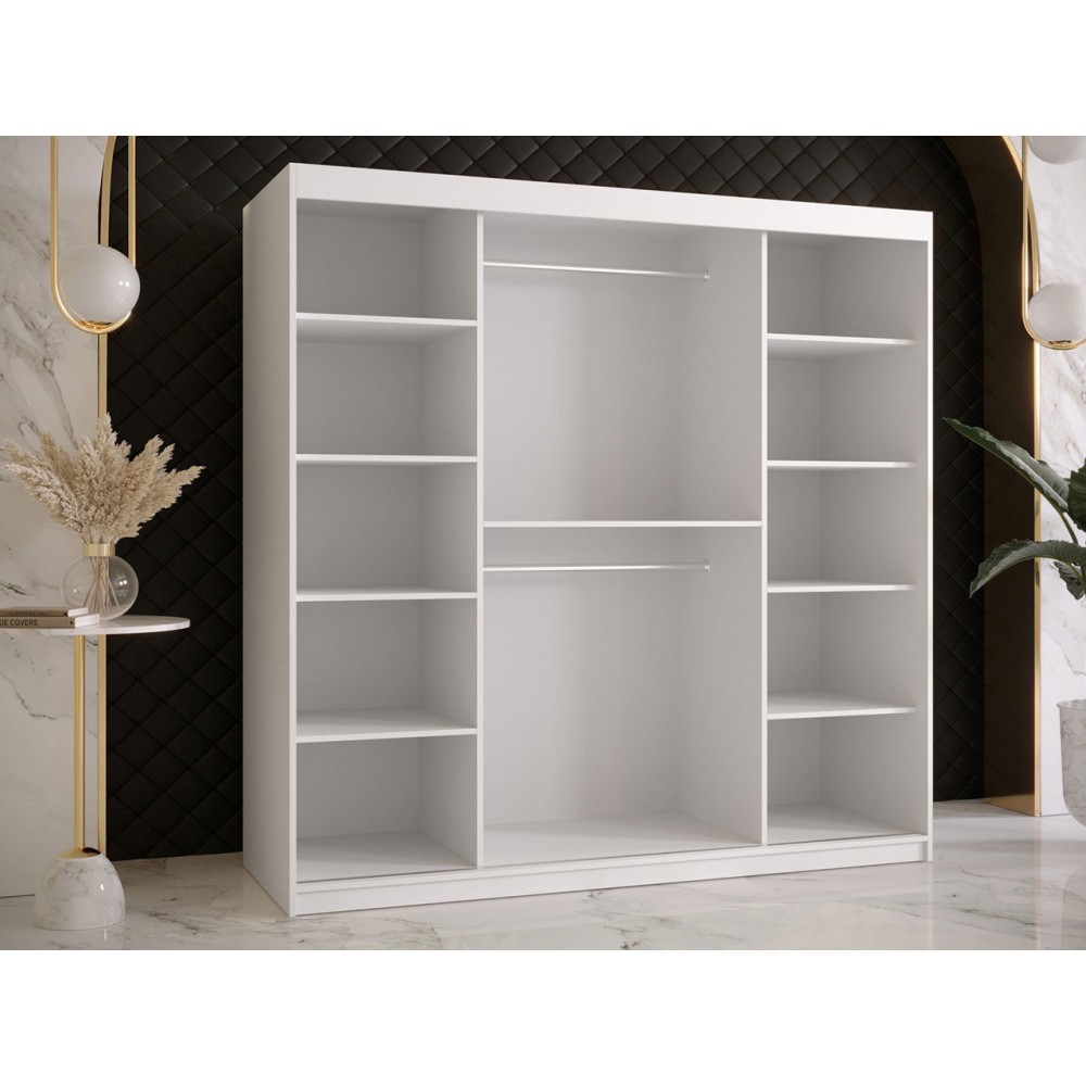 Ντουλάπα συρόμενη 180 Riflo Slim 1-Leuko