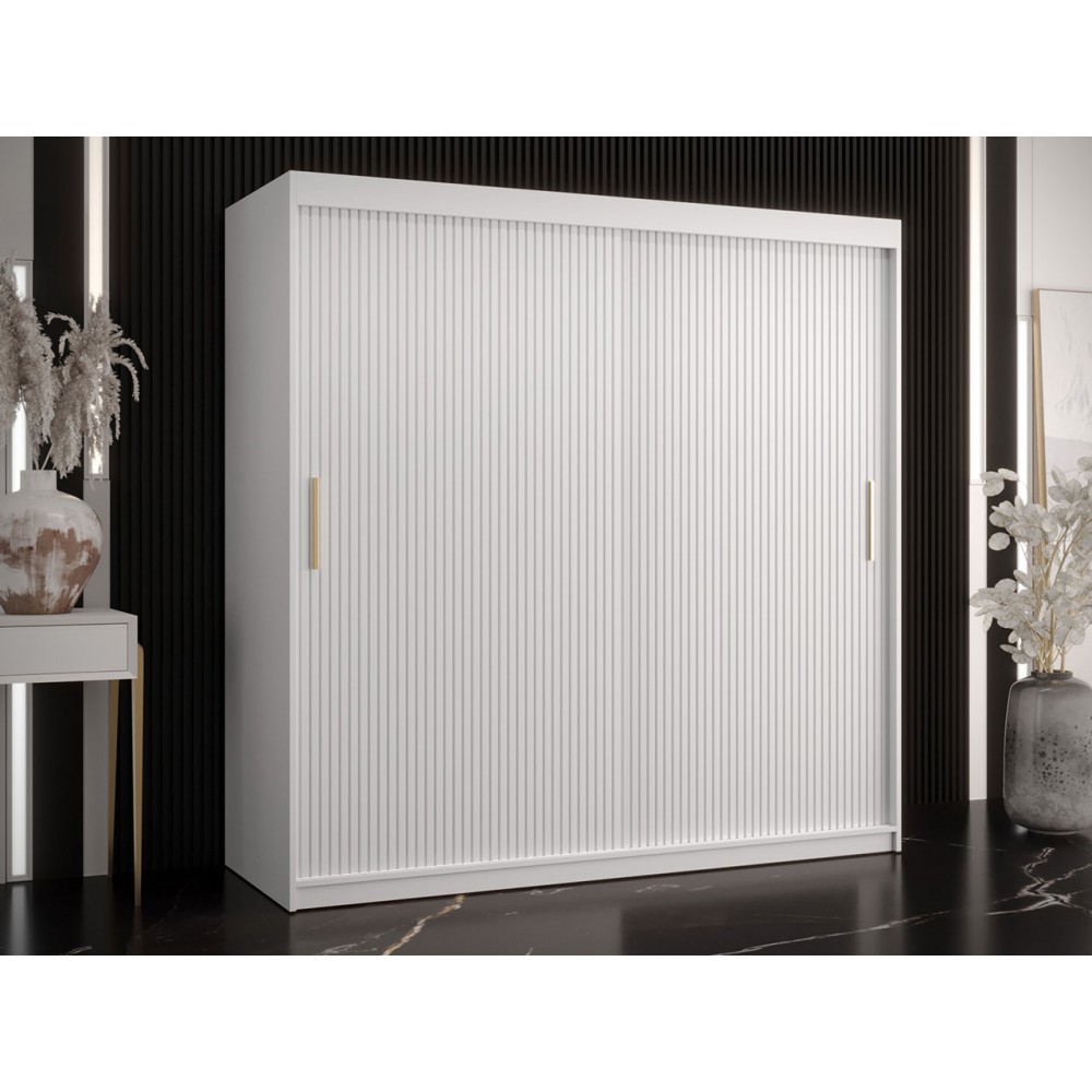 Ντουλάπα συρόμενη 180 Riflo Slim 1-Leuko