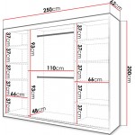 Ντουλάπα συρόμενη 250 Riflo Slim 2-Leuko