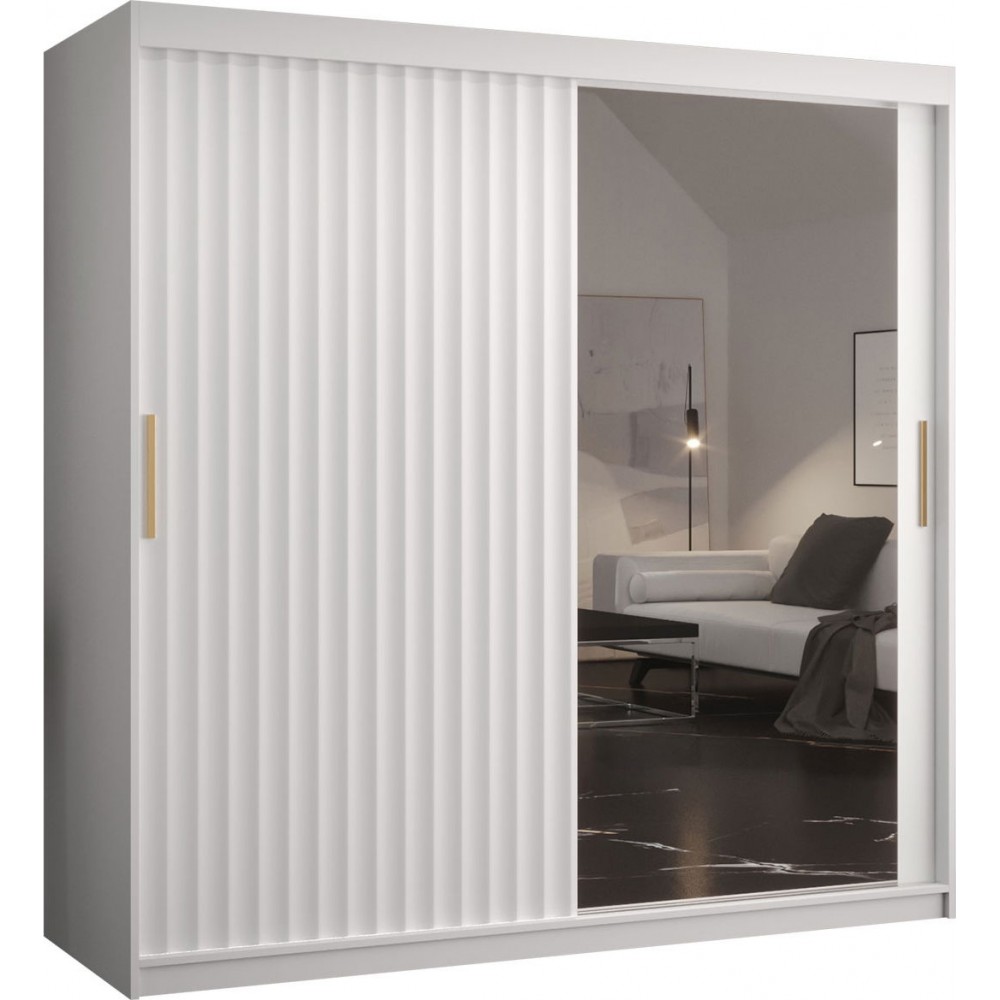 Ντουλάπα συρόμενη 180 Riflo Wave 2-Leuko