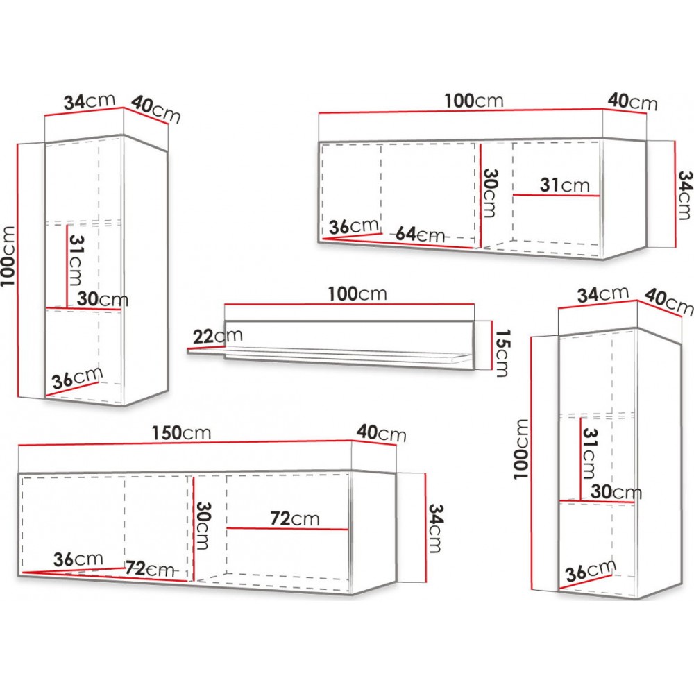 Σύνθετο σαλονιού Waldi Riflo Slim II-Mauro