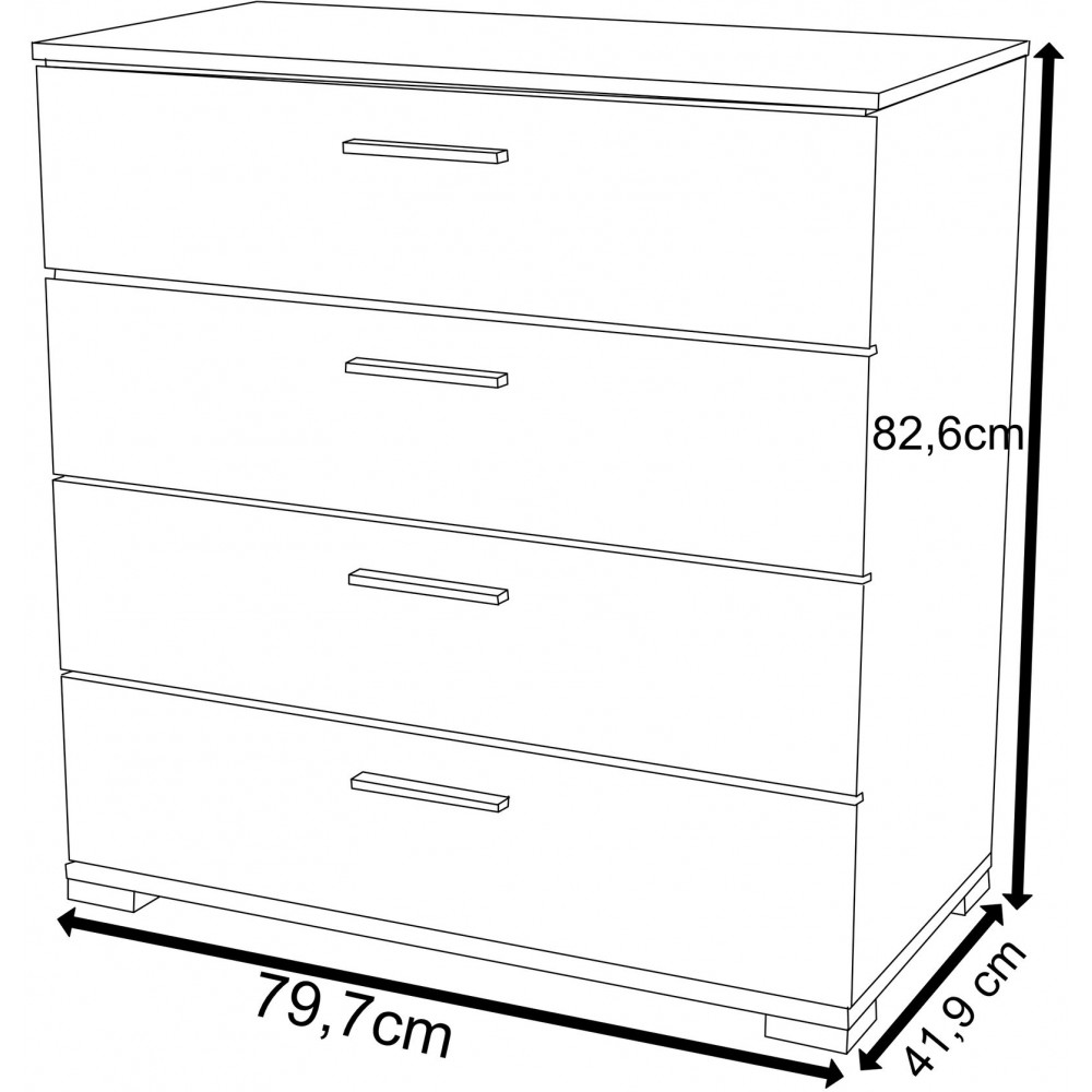Συρταριέρα Izzy-Leuko - Drus