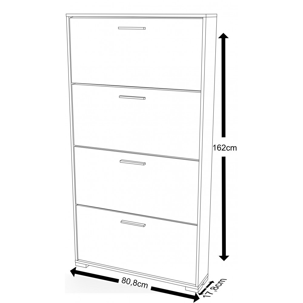 Παπουτσοθήκη Senna II-Leuko - Drus