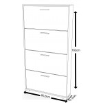 Παπουτσοθήκη Senna II-Leuko - Drus