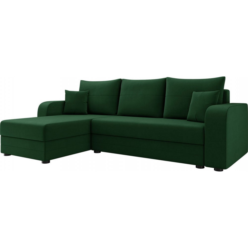 Γωνιακός καναπές Hewlet Bis-Prasino Skouro
