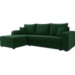 Γωνιακός καναπές Hewlet Bis-Prasino Skouro
