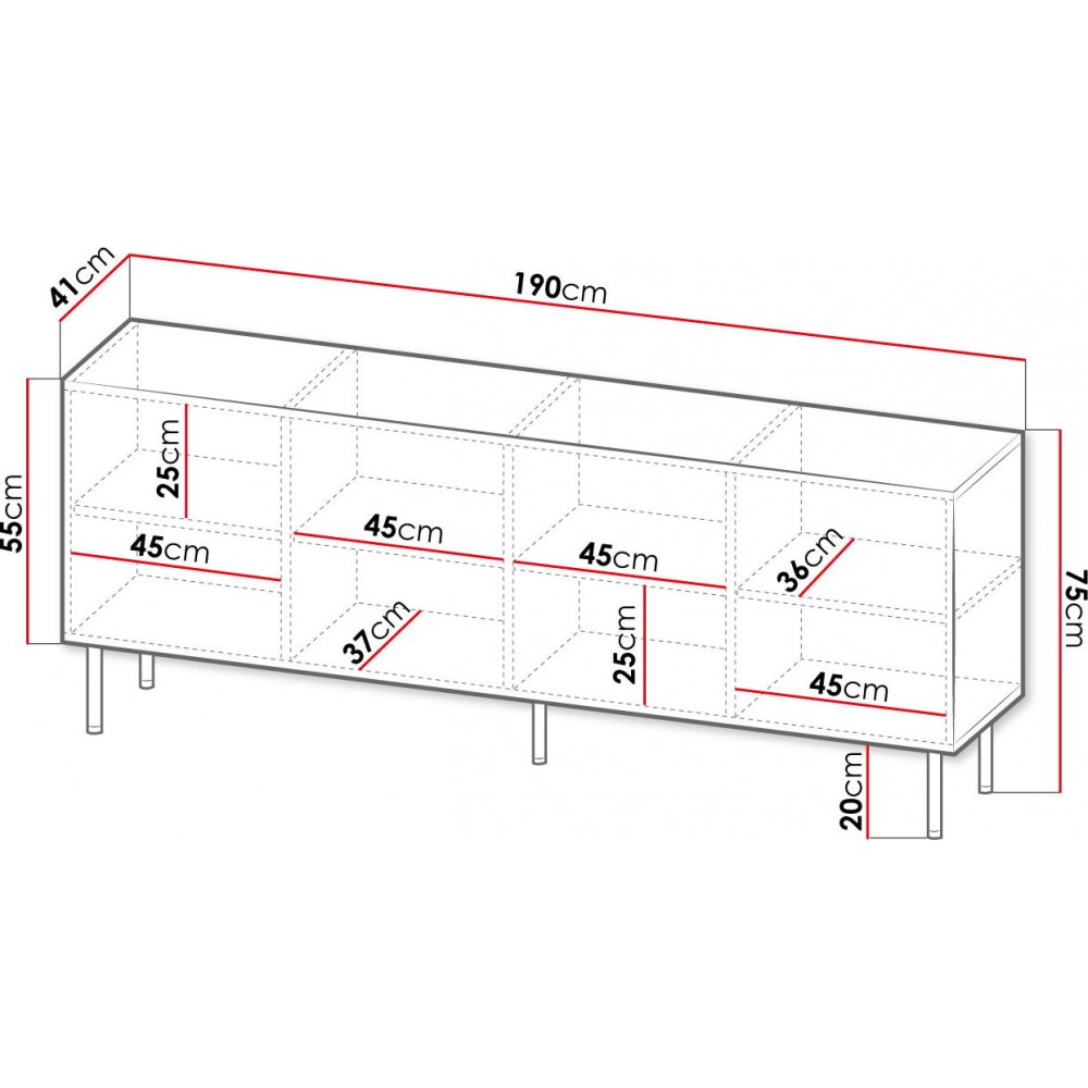 Μπουφές Holes 4CB-Mauro-Xriso