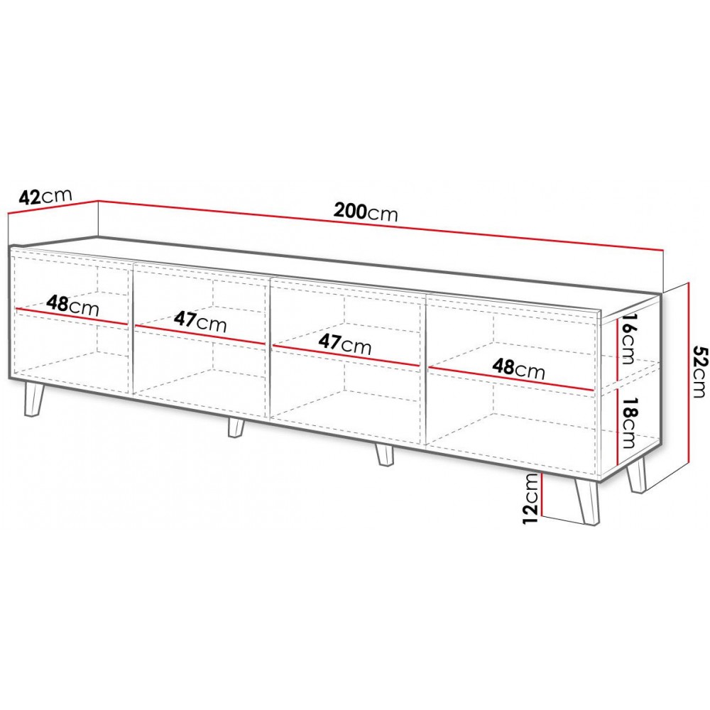 Έπιπλο τηλεόρασης Asti-Mauro