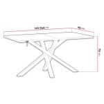 Τραπέζι Cali επεκτεινόμενο-Μήκος : 160-260 εκ.