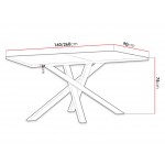 Τραπέζι Cali επεκτεινόμενο 120x80x75