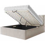 Επενδυμένο κρεβάτι Azzuro-Gkri Skouro-160 x 200