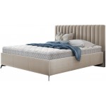 Επενδυμένο κρεβάτι Morris-140 x 200-Ekrou